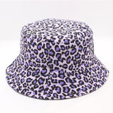 Summer Print Leopard Panama Man Women Bucket Hat  Fl
